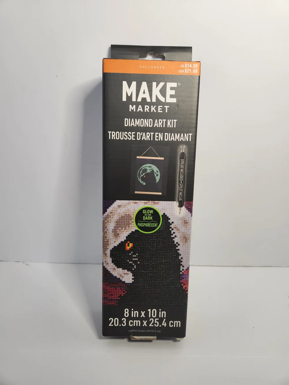 MAKE MARKET Glow-in-the-Dark Black Cat Diamond Art Kit